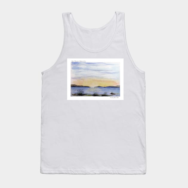 Island Sunset - Watercolour Tank Top by pops